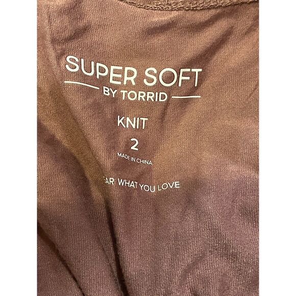 Torrid Midi Super Soft Shirred Front Dress, Size 2X, in Rose Taupe - Picture 6 of 7